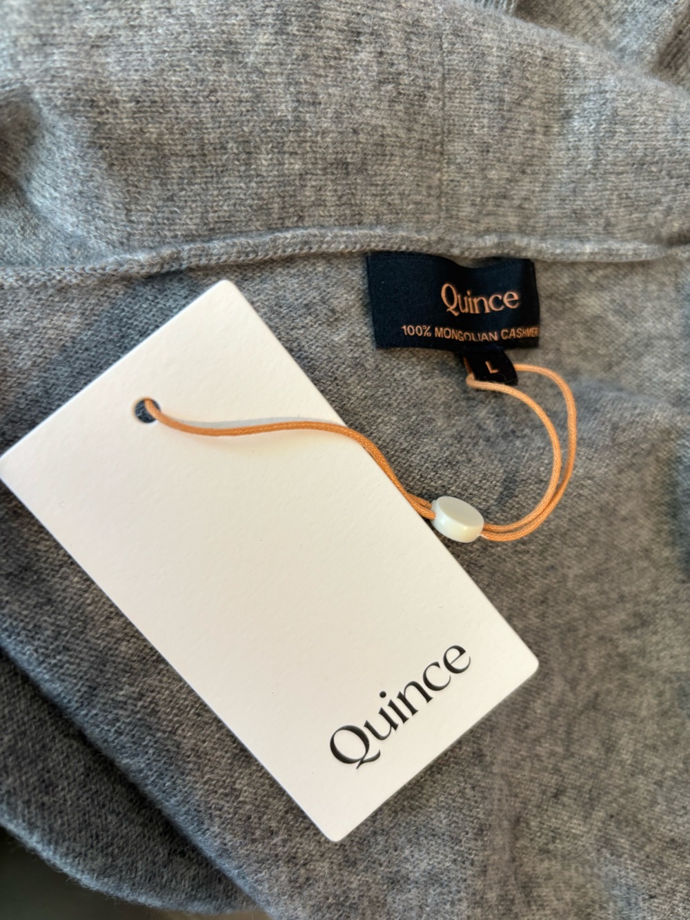 Quince Mongolian Cashmere Duster Cardigan Sweater In Grey Size Large NWT - Picture 5 of 7